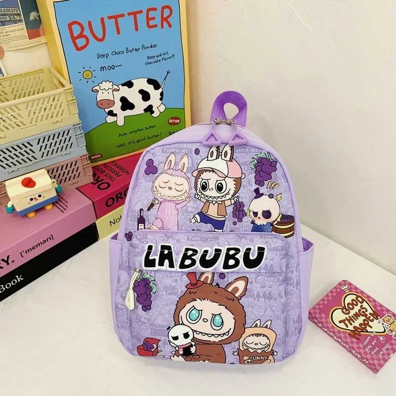 Kinderrugzak Met Schattige Cartoonprint Labubu En Grote Groot Capaciteit