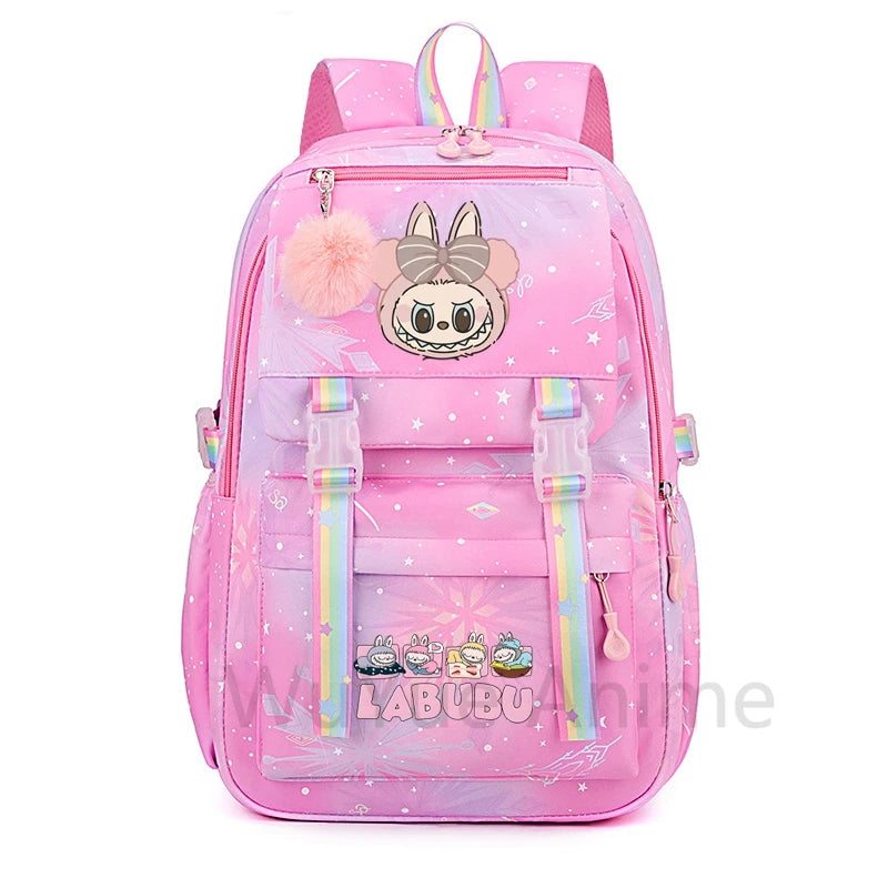 Schattige Labubu backpack rugzak – Waterdichte Ruime capaciteit