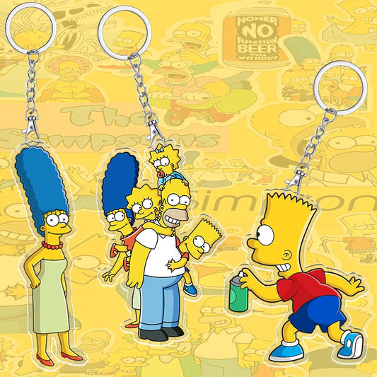 Sleutelhanger De Simpsons 6cm Schattig Acryl Cadeau