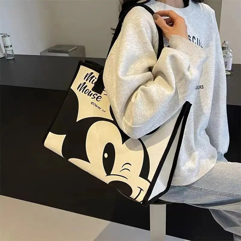 Disney Mickey Mouse Canvas Tas - Grote Capaciteit