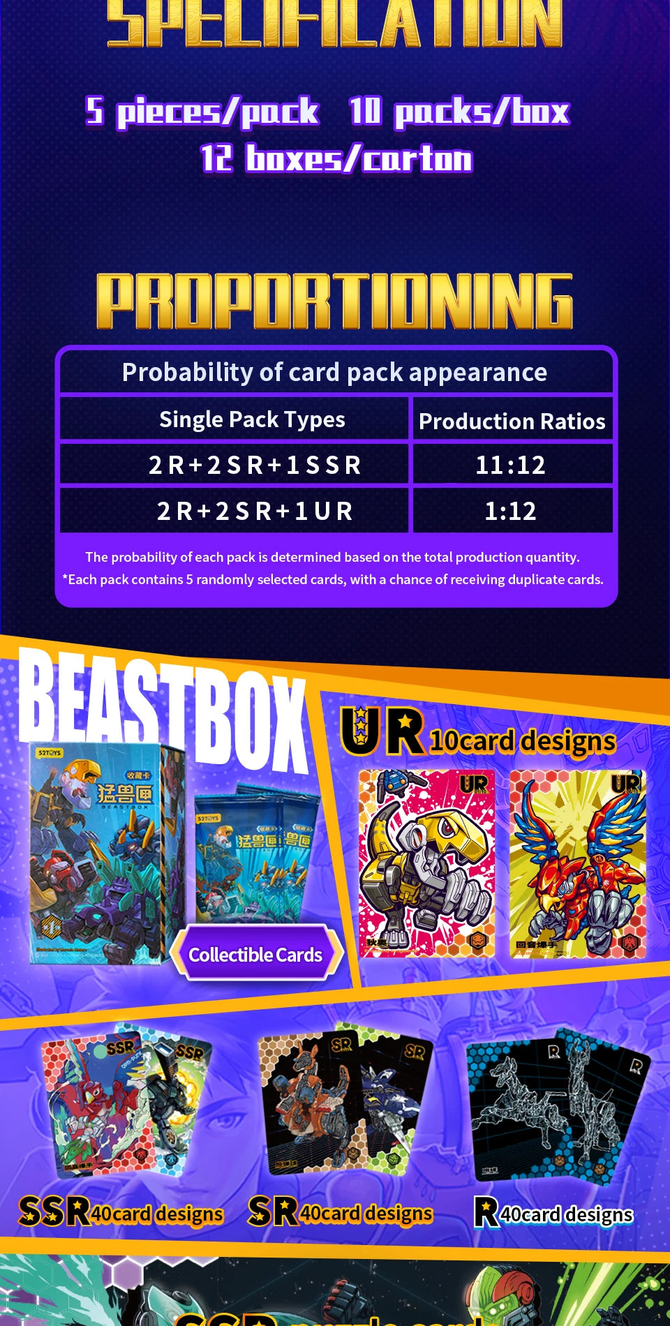 Officiële 52TOYS Beastbox Verzamelkaarten – Unieke Anime Merch Kaarten