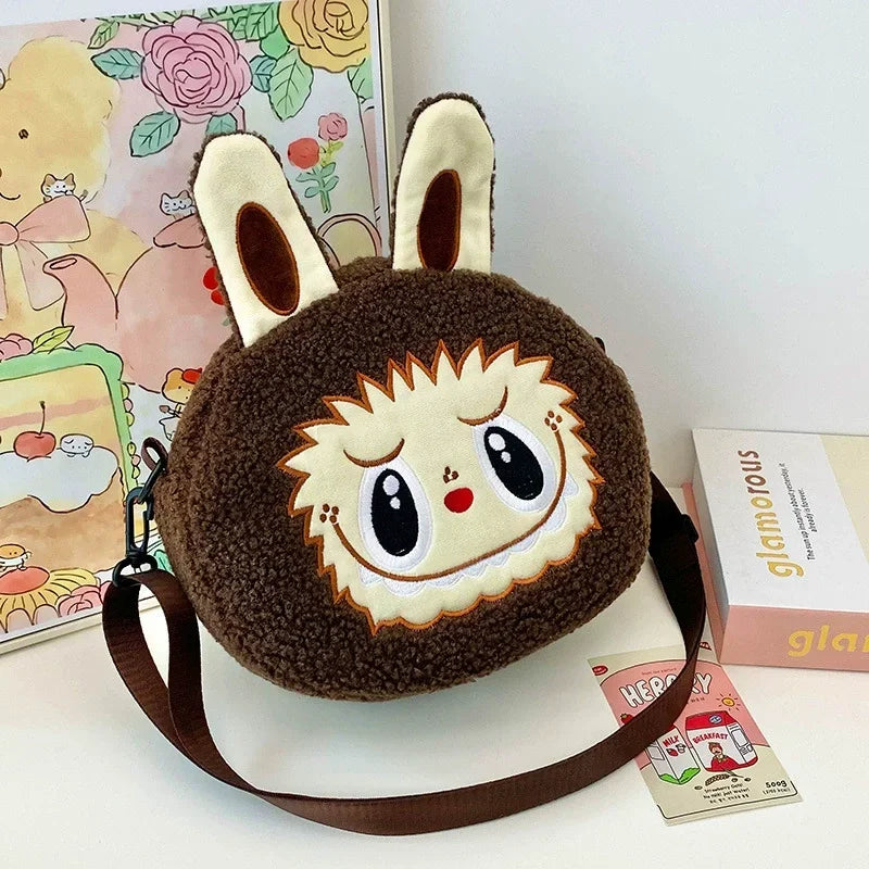 Labubu Crossbody schoudertas – Schattige Pluche Met Grote Capaciteit