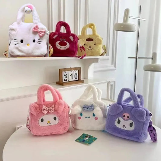 Sanrio Pluchen Handtas - Schattige Kuromi en Hello Kitty Crossbody