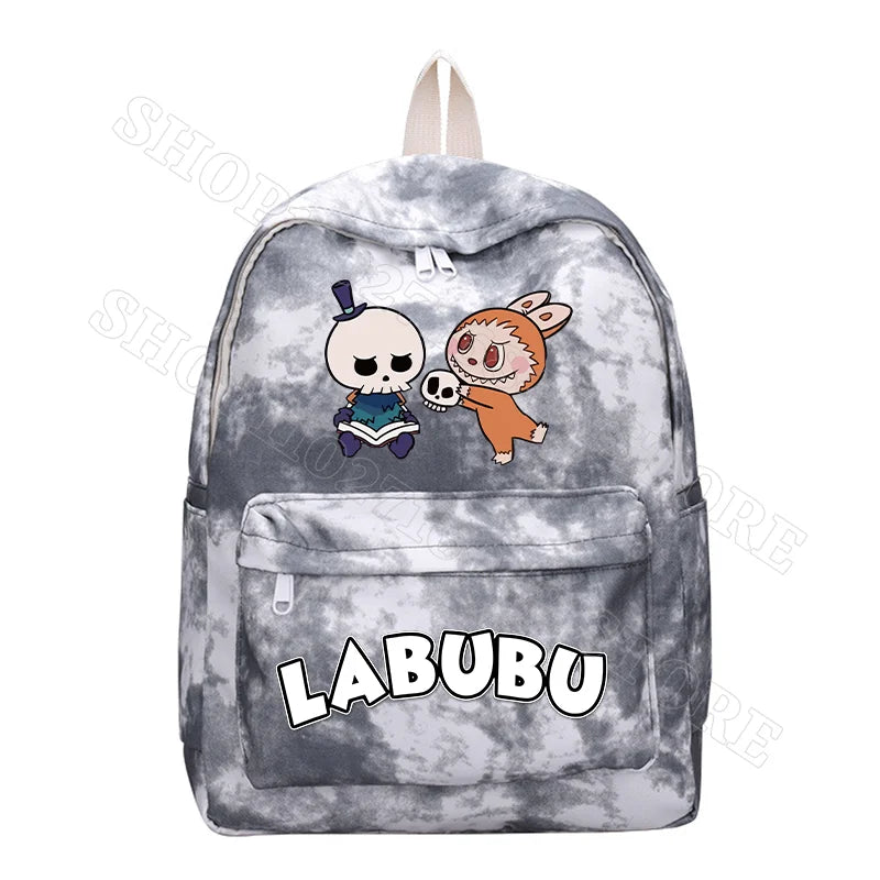 Kinderrugzak Met Schattige Labubu Cartoon Print Voor Schoolgebruik