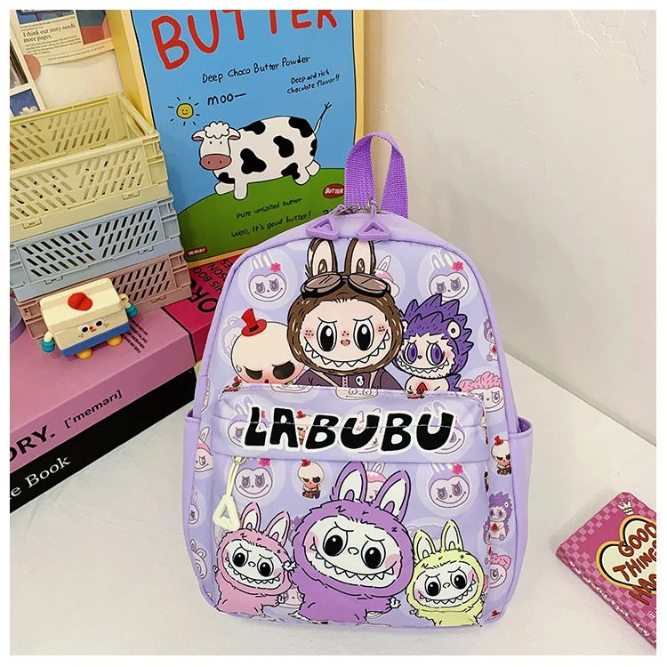 Kinderrugzak Met Schattige Cartoonprint Labubu En Grote Groot Capaciteit