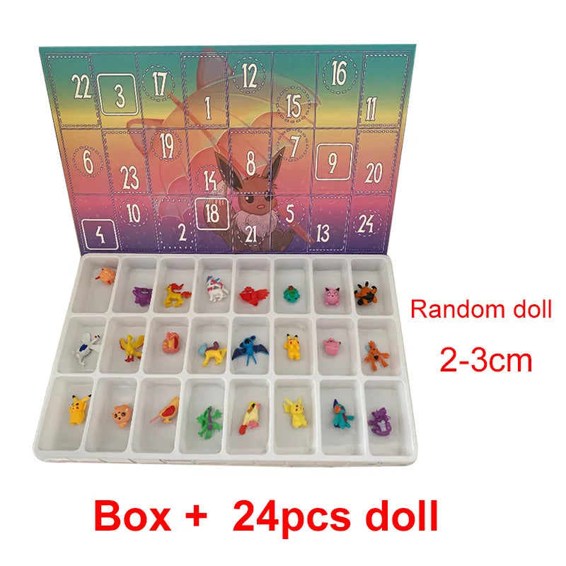 Pokemon Adventskalender Met Eevee En Pikachu 24 Figuren Geschenk