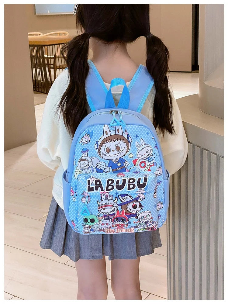 Kinderrugzak Met Schattige Cartoonprint Labubu En Grote Groot Capaciteit