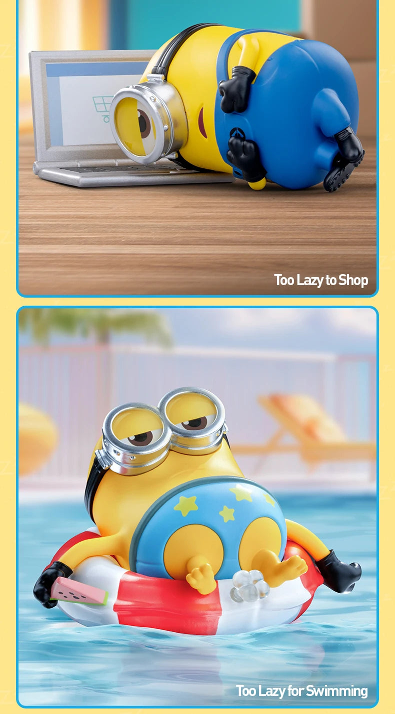 Officiële POP MART Minions Luie Elke Dag Serie Figuren – Mystery Box Vol Verrassingen