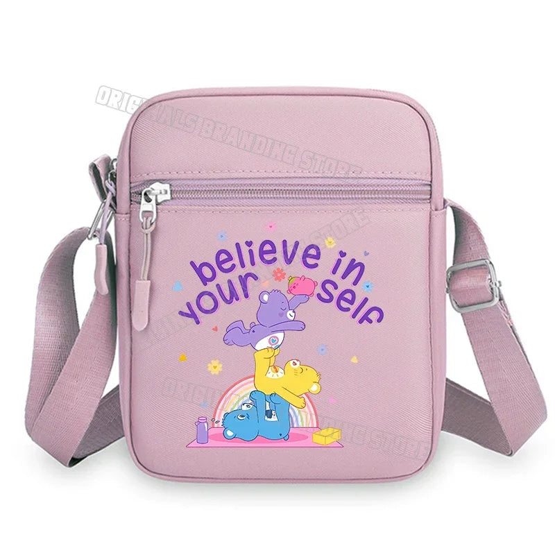 Schoudertas Care Bears Kawaii Canvas Crossbody Voor Dames