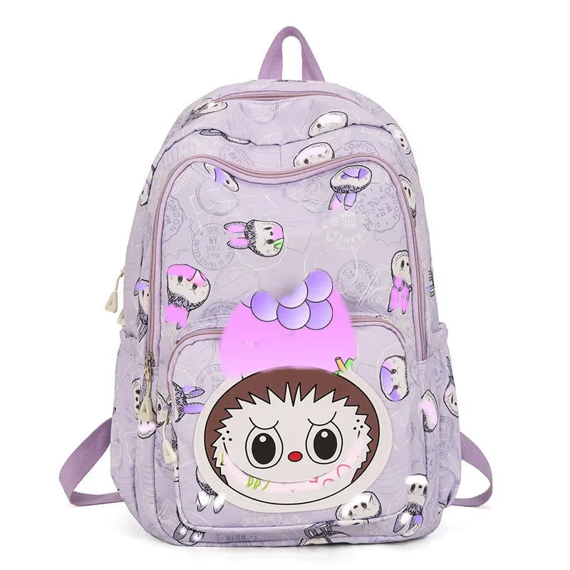 Miniso Labubu Rugzak – Stijlvolle Casual Schooltas Voor Studenten