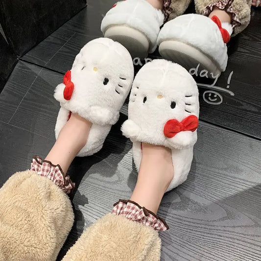 Fashion Sanrio Hello Kitty Pantoffels Warm Voor Binnen