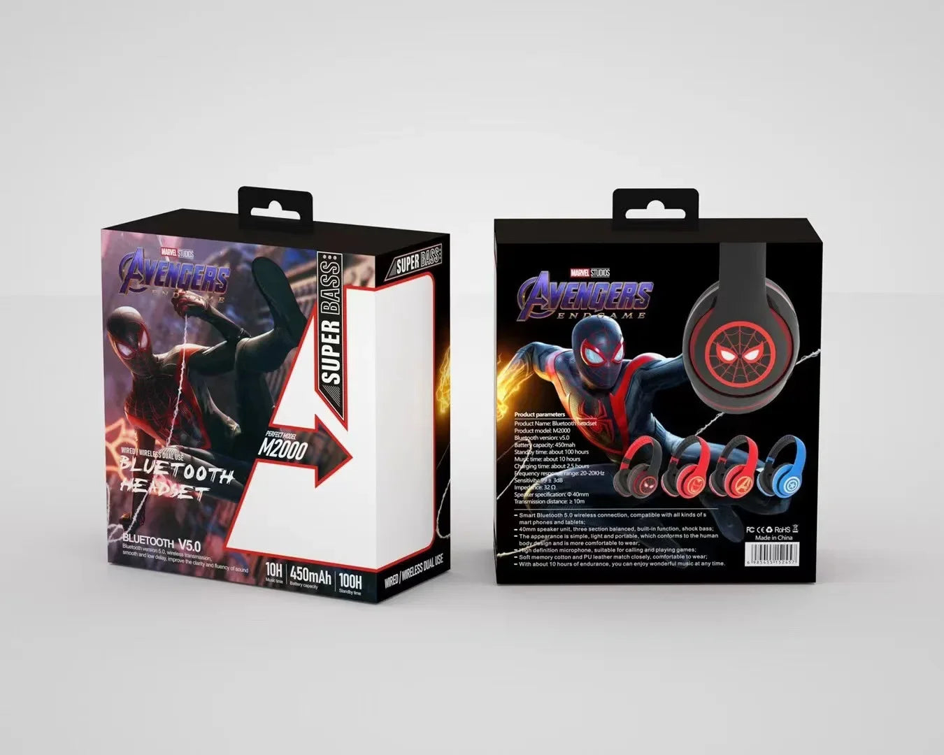 Nieuwe Marvel Spider Man Bluetooth Oordopjes met FM Ondersteuning
