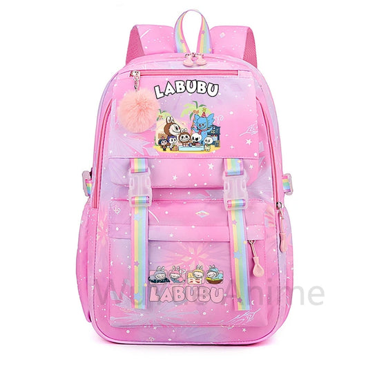 Schattige Labubu backpack rugzak  – Waterdichte Ruime capaciteit