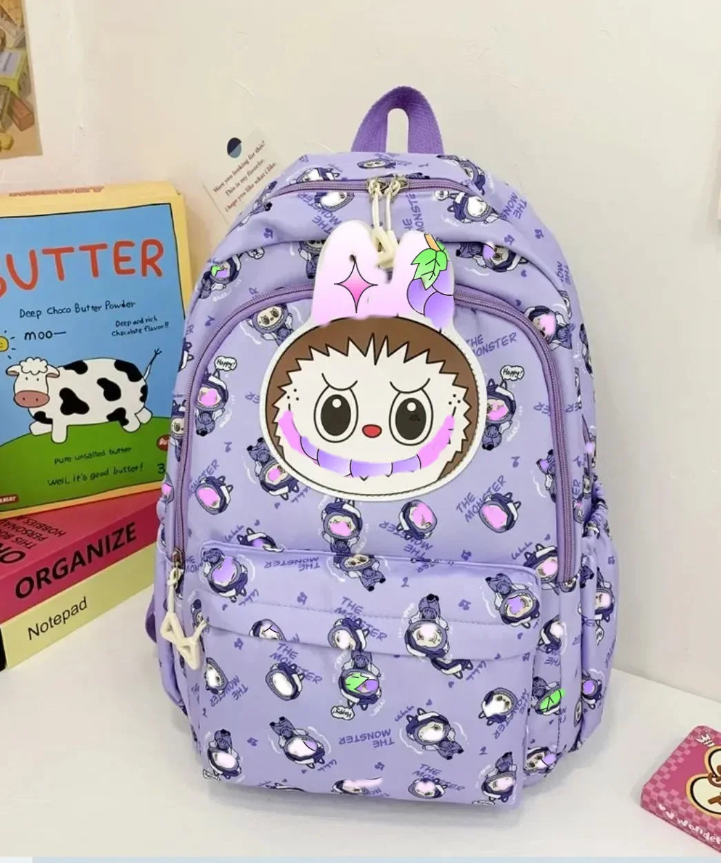 Miniso Labubu Rugzak – Stijlvolle Casual Schooltas Voor Studenten