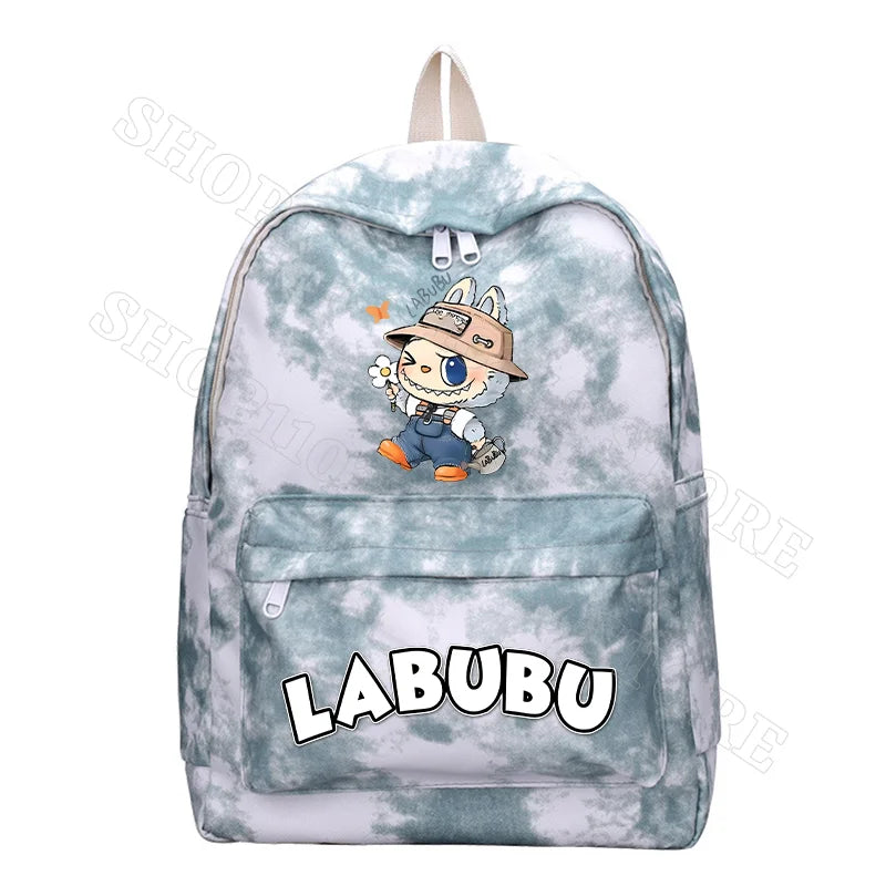 Kinderrugzak Met Schattige Labubu Cartoon Print Voor Schoolgebruik