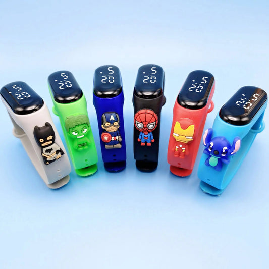 Marvel Kinderhorloge Met LED Weergave En Waterdicht Ontwerp