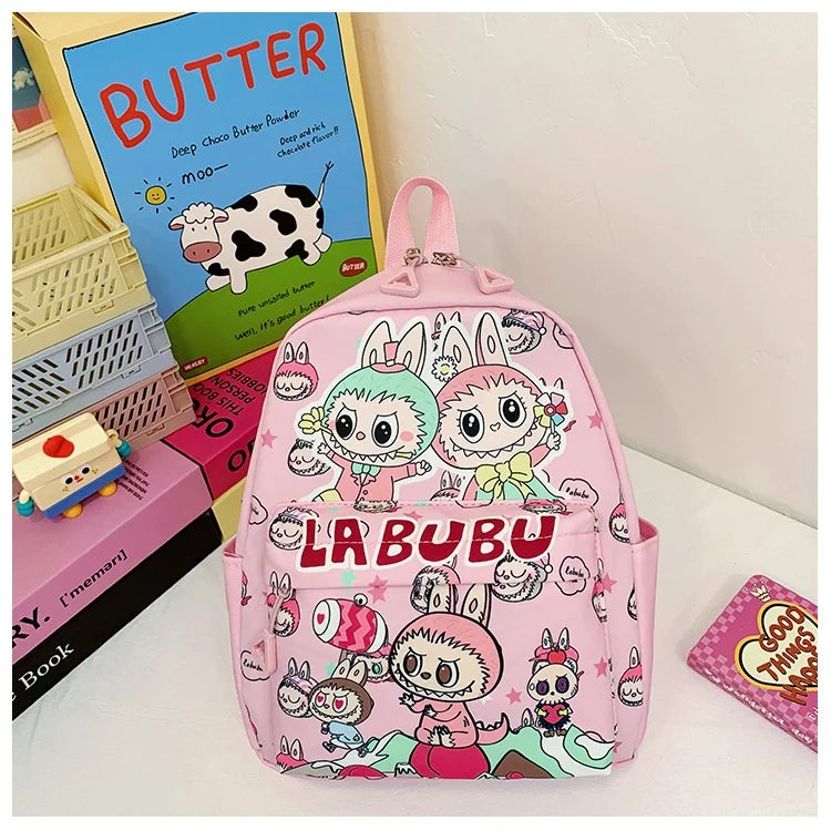 Kinderrugzak Met Schattige Cartoonprint Labubu En Grote Groot Capaciteit