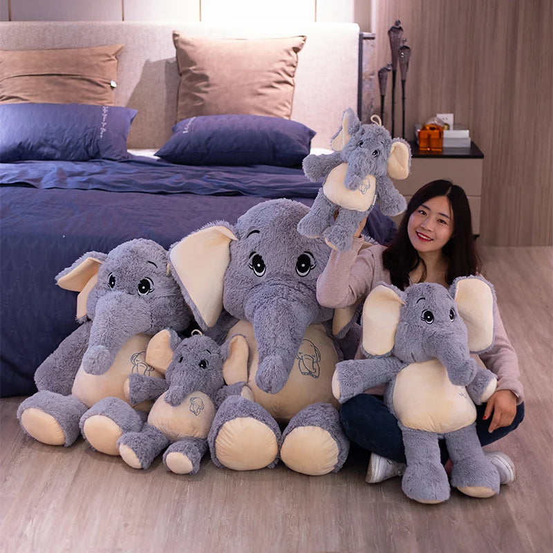BABIQUC Knuffel Olifant – Zacht en Schattig Kussen voor Een Gelukkige Slapen
