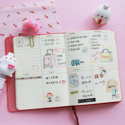 Journal notebook - "Molang Rabbit" notitieboek, dagboek, planner