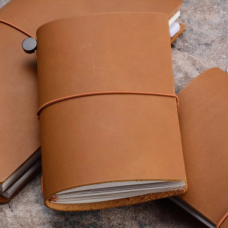 Journal notebook -  luxe 100% lederen notitiboek, dagboek en Planner