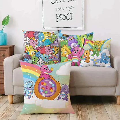 Kussenslopen Cartoon Care Bears Met Dubbelzijdige Print En Zachte Plush