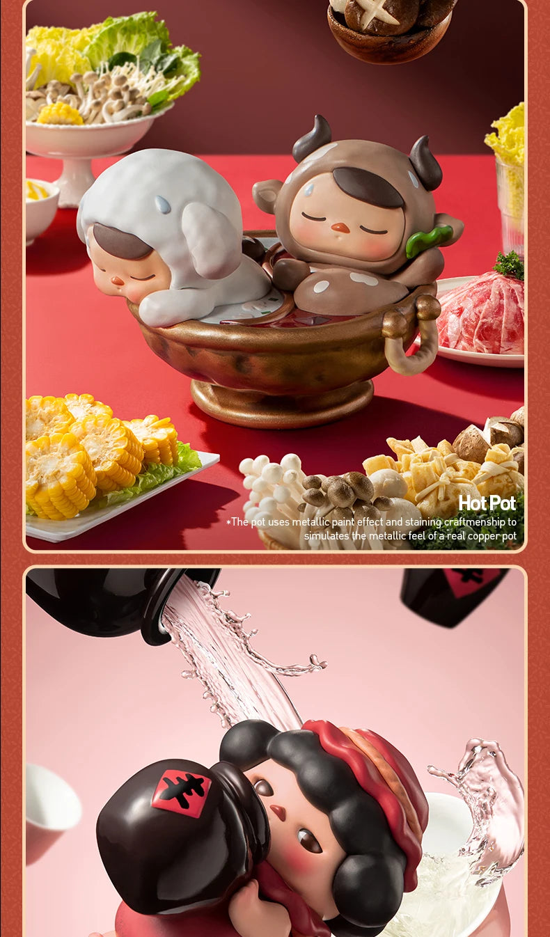 Officiële POP MART PUCKY The Feast Series Mystery Box – Schattige Verassingsspeelgoed Figuren