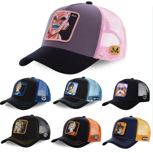 Dragon Ball Z Goku Super Saiyan Pet – Trendy Anime Mesh Zonnehoed