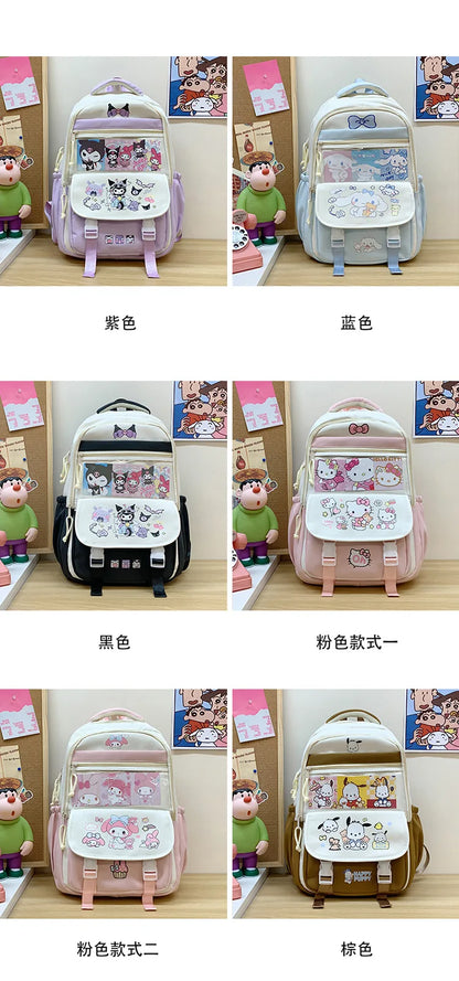 Sanrio Hello Kitty My Melody Rugzak met ruime capaciteit