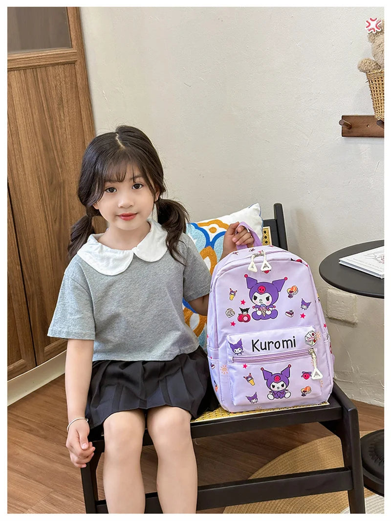 Sanrio Kuromi Hello Kitty My Melody Rugzak – Schattig Pompom Purin