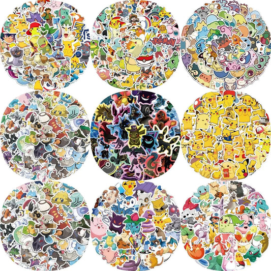 Waterdichte Neon Pokémon Stickers Voor Creatieve Decoratie