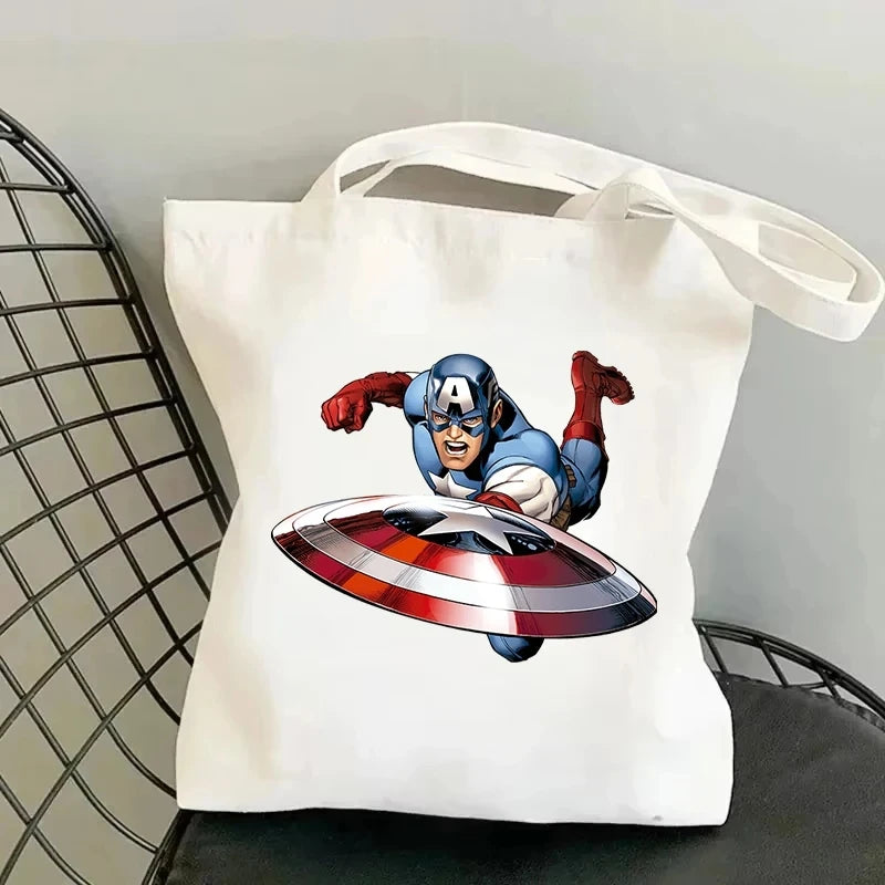 MINISO Disney Marvel Captain America Canvas Tas – Grote Inhoud