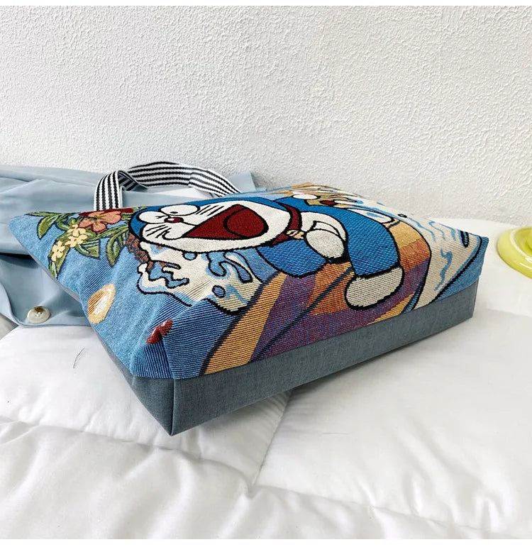 Disney Retro Canvas Schoudertas Lilo & Stitch, Winnie the Pooh – Ruime Capaciteit