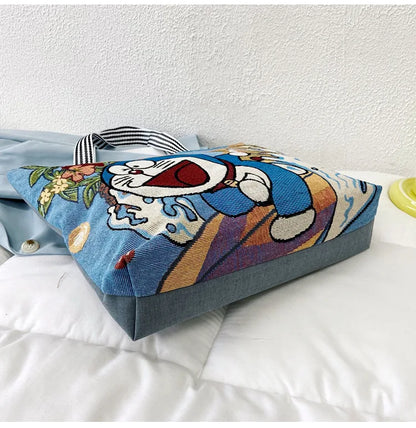 Disney Retro Canvas Schoudertas Lilo & Stitch, Winnie the Pooh – Ruime Capaciteit