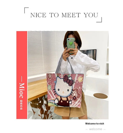 Disney Retro Canvas Schoudertas Lilo & Stitch, Winnie the Pooh – Ruime Capaciteit