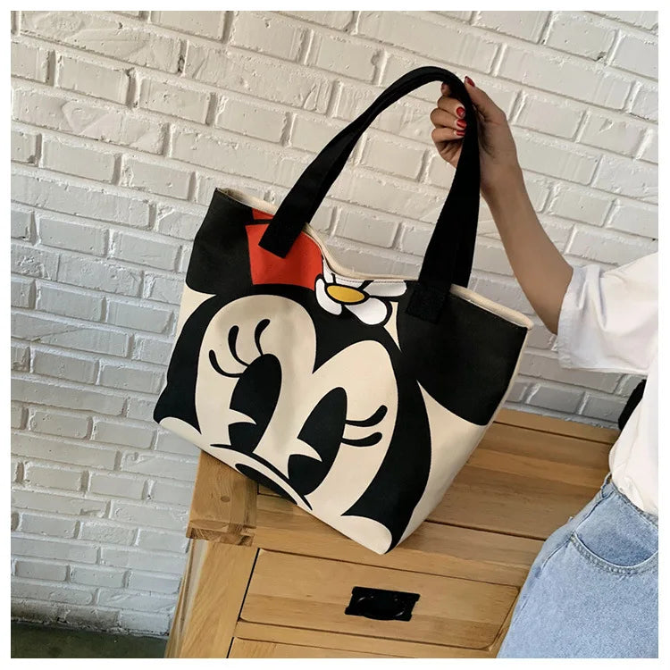 Disney Mickey Minnie Mouse Canvas Tas - Grote Ruimte