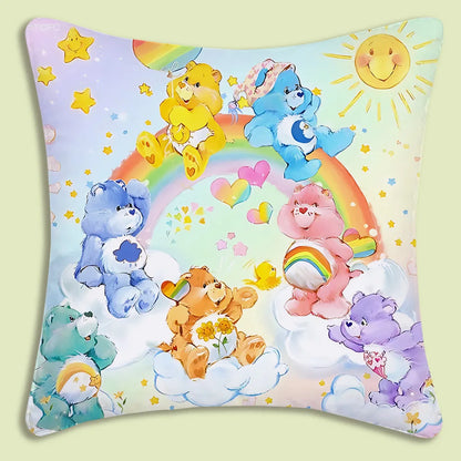 Kussenslopen Cartoon Care Bears Met Dubbelzijdige Print En Zachte Plush