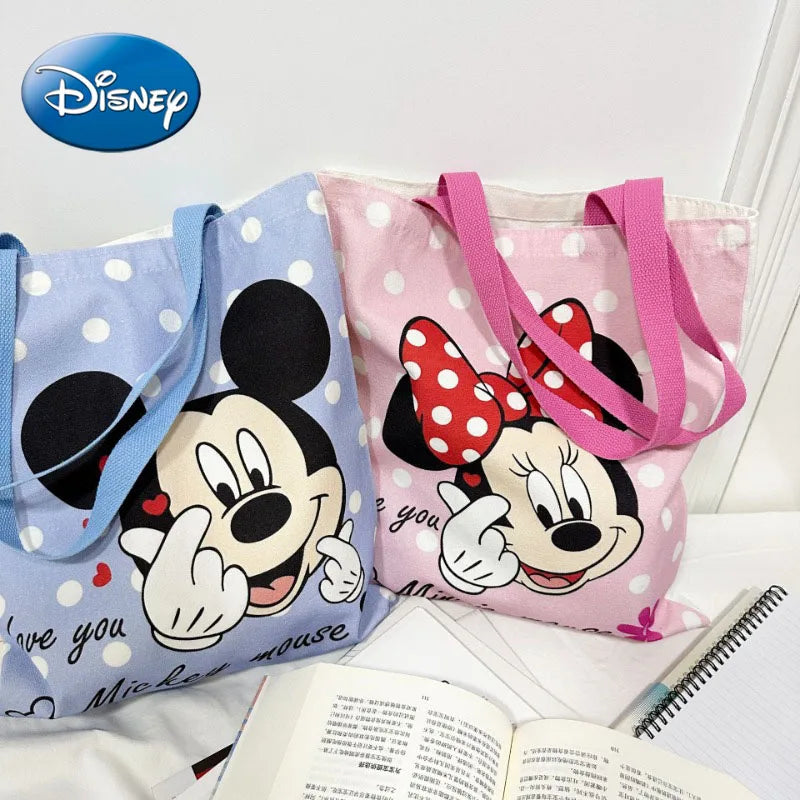 Disney Mickey en Minnie Mouse Canvas Tas – Grote Inhoud