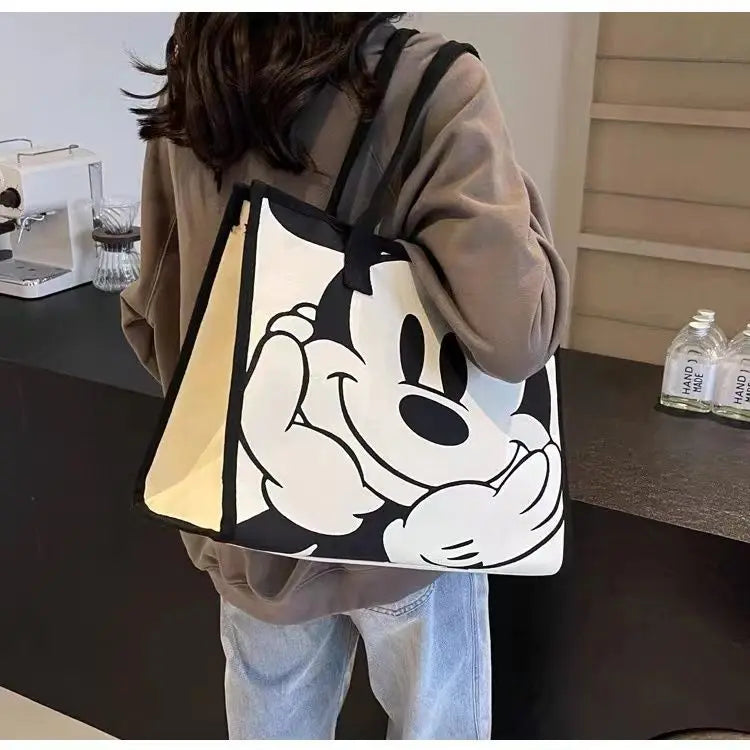 Disney Mickey Mouse Canvas Tas - Grote Capaciteit
