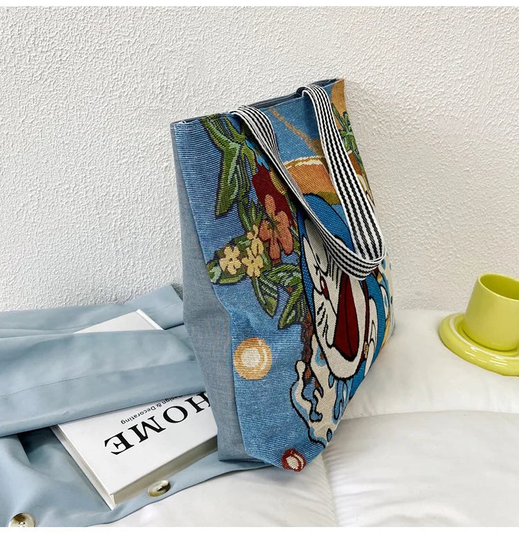 Disney Retro Canvas Schoudertas Lilo & Stitch, Winnie the Pooh – Ruime Capaciteit