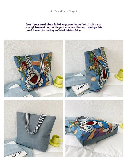 Disney Retro Canvas Schoudertas Lilo & Stitch, Winnie the Pooh – Ruime Capaciteit