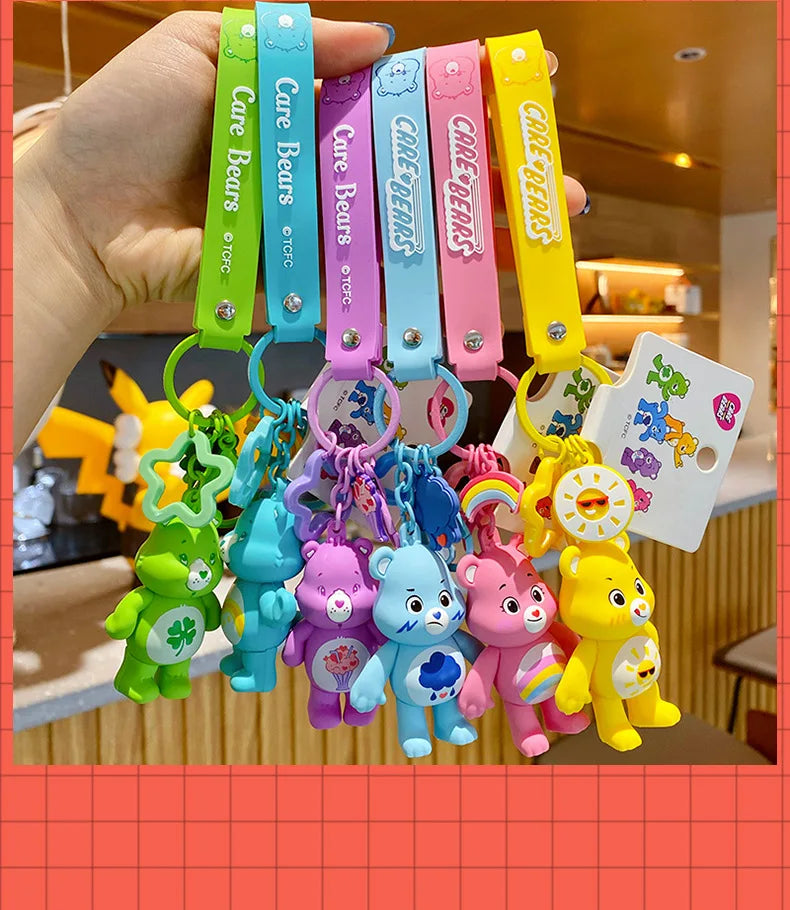 Sleutelhanger Carebear Regenboogbeer Trendy en Schattig Geschenk