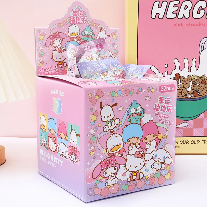 MINISO 32 Pcs Sanrio Pokemon Figure Gummetjes – Leuke Stationery Geschenken
