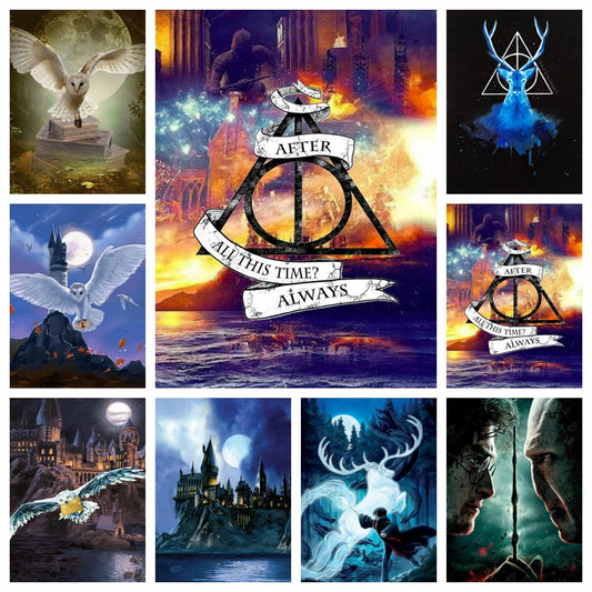 5D DIY Diamant Air Painting Harry Potter Magisch Kasteel Decor