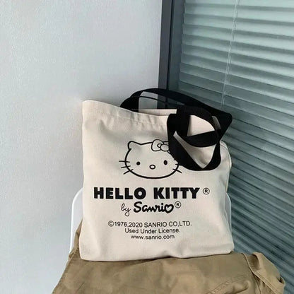 Canvas Tas Tote Hello Kitty – Grote Inhoud Duurzaam