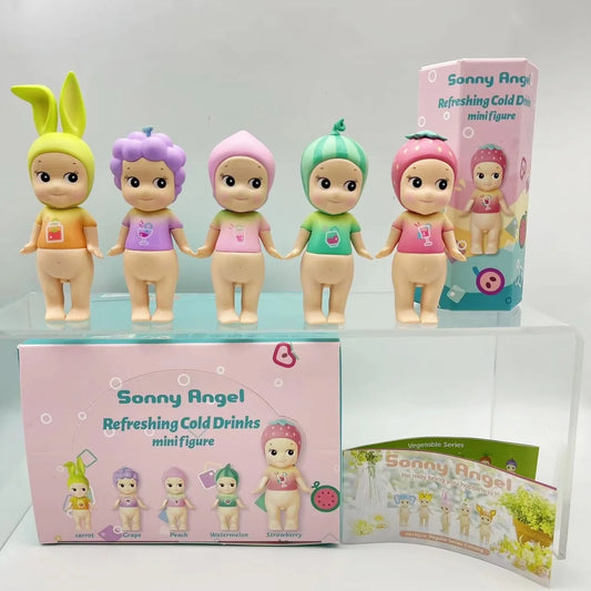 Sonny Angel Verfrissende Koude Dranken Serie Blind Box Mini Figuur – Schattige Fruitfiguren voor Desktop Decoratie