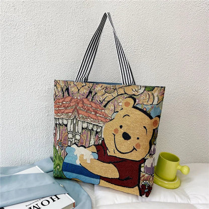 Disney Mickey Mouse, Lilo & Stitch Retro Tas – Ruim Canvas Anime Stijl