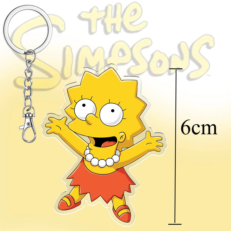 Sleutelhanger De Simpsons 6cm Schattig Acryl Cadeau