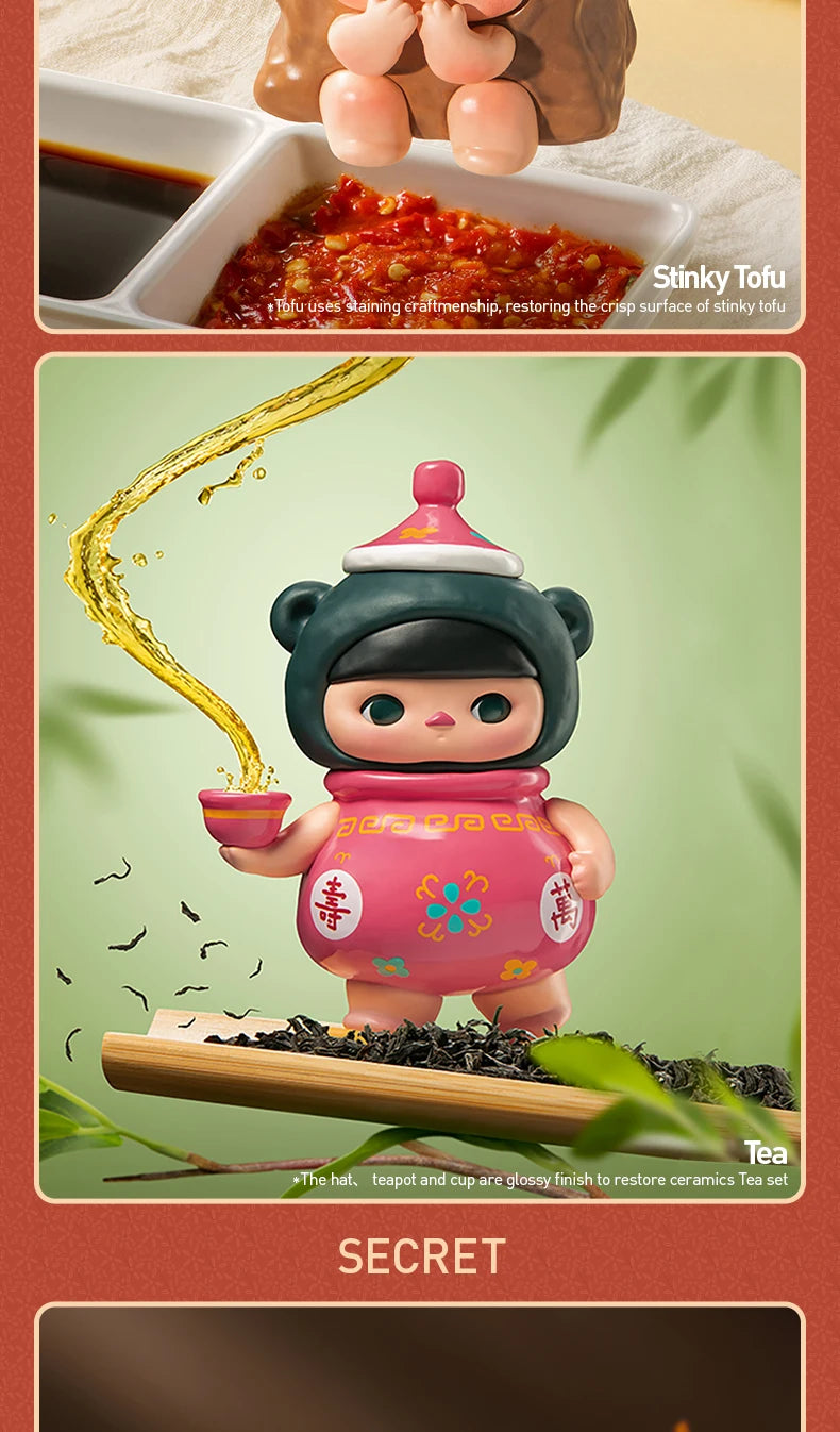 Officiële POP MART PUCKY The Feast Series Mystery Box – Schattige Verassingsspeelgoed Figuren