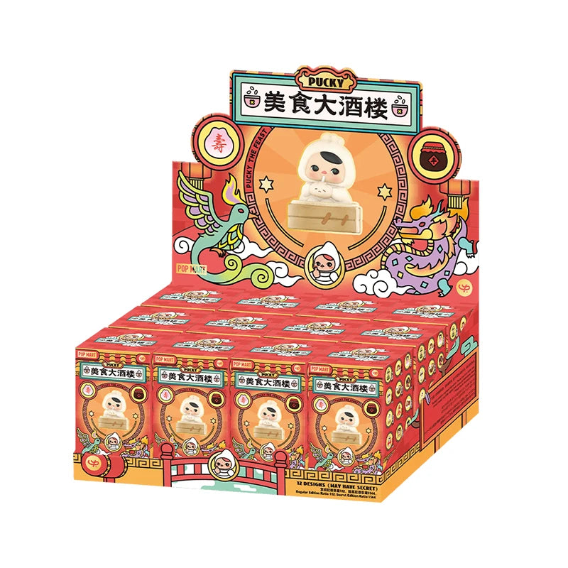 Officiële POP MART PUCKY The Feast Series Mystery Box – Schattige Verassingsspeelgoed Figuren