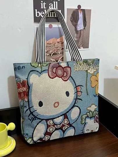 Disney Retro Canvas Schoudertas Lilo & Stitch, Winnie the Pooh – Ruime Capaciteit